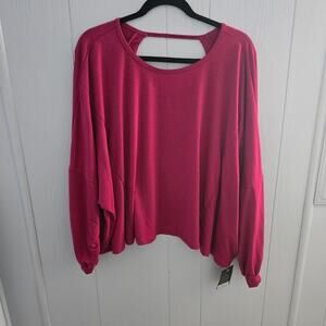 Onzie Back Cutout Long Sleeve Top size M/L – Yoga Lounge, Athleisure, NWT